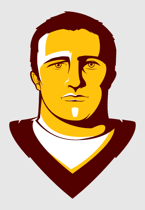 Portrait of a former Iowa State football player